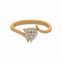 The Trillion Trend Gold Diamond Ring