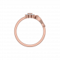 Floral Loop Gold Diamond Ring