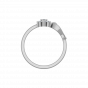 Floral Loop Gold Diamond Ring
