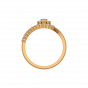 The Floral Scarf Gold Diamond Ring