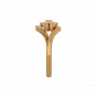 The Floral Scarf Gold Diamond Ring