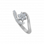 The Floral Scarf Gold Diamond Ring