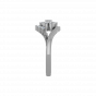 The Floral Scarf Gold Diamond Ring