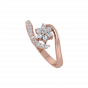 The Floral Scarf Gold Diamond Ring