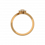 Simply Floral Gold Diamond Ring