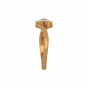 Simply Floral Gold Diamond Ring