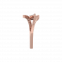 The Golden Tripod Gold Diamond Ring