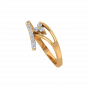 The Golden Tripod Gold Diamond Ring