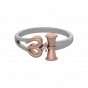 The Sacred Om Trishul Gold Diamond Ring