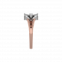 The Sacred Om Trishul Gold Diamond Ring