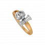 The Sacred Om Trishul Gold Diamond Ring