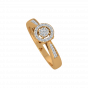 Halo Delights Gold Diamond Ring