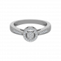 Halo Delights Gold Diamond Ring