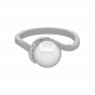 The Pearl Pebble Gold Diamond & Pearl Ring