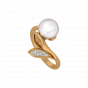 The Mermaid Gold Diamond & Pearl Ring