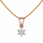 The Floral Spangle Diamond Pendant Set