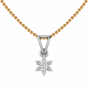 The Floral Spangle Diamond Pendant Set