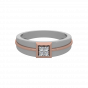 The Club Square Gold Diamond Men's Ring