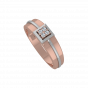 The Club Square Gold Diamond Men's Ring