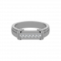 The White Streak Gold Diamond Men's Ring