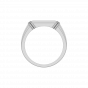 The White Streak Gold Diamond Men's Ring