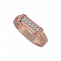 The White Streak Gold Diamond Men's Ring