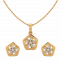 The Floral Posse Diamond Pendant Set