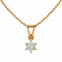The Floral Spangle Diamond Pendant Set