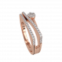 The Waves Entwined Gold Diamond Ring