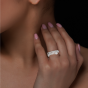 The Waves Entwined Gold Diamond Ring