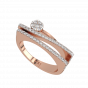 The Waves Entwined Gold Diamond Ring