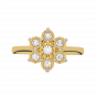 Floral Edition Gold Diamond Ring