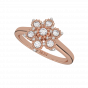 Floral Edition Gold Diamond Ring