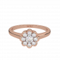 The Floral Sheen Gold Diamond Ring