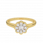 The Floral Sheen Gold Diamond Ring
