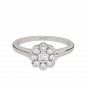 The Floral Sheen Gold Diamond Ring