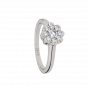 The Floral Sheen Gold Diamond Ring