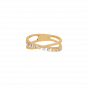 I am proud of who I am becoming 18K Gold & Diamond Ring