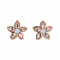 The Floral Treasure Diamond Stud Earrings
