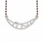 Delightful Mangalsutra With Black Beads Gold Chain