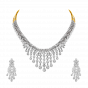 Designer Gold & Diamond Bib Statement Necklace Set