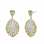 Designer Gold & Diamond Filigree Necklace Set
