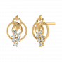 Dew On The Tip Diamond Stud Earrings