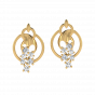 Dew On The Tip Diamond Stud Earrings