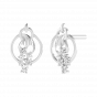 Dew On The Tip Diamond Stud Earrings
