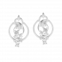 Dew On The Tip Diamond Stud Earrings