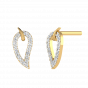The Leaf Speaks Bliss Diamond Stud Earrings