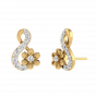 Flower & Love Diamond Stud Earrings