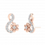 Flower & Love Diamond Stud Earrings