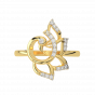 The Peacock Pride Gold Diamond Ring